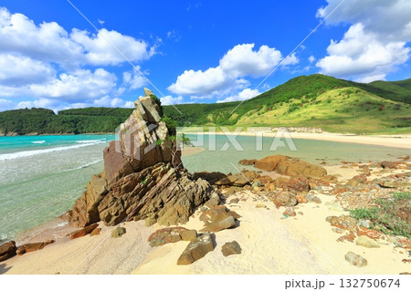 【長崎県】日本一美しい高浜海水浴場(五島列島の福江島) 【長崎県】日本一美しい高浜海水浴場(五島列島の福江島) 132750674