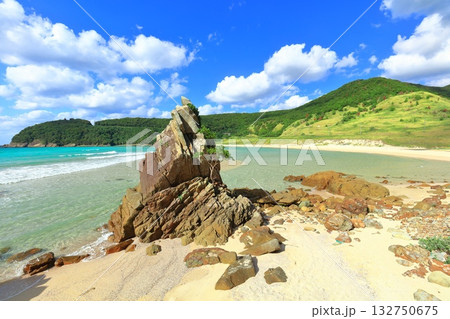 【長崎県】日本一美しい高浜海水浴場(五島列島の福江島) 【長崎県】日本一美しい高浜海水浴場(五島列島の福江島) 132750675