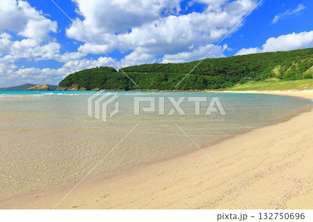 【長崎県】日本一美しい高浜海水浴場（五島列島の福江島） 132750696