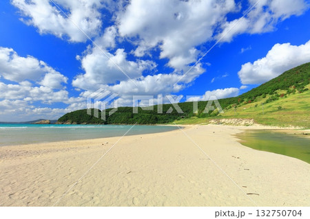 【長崎県】日本一美しい高浜海水浴場（五島列島の福江島） 132750704