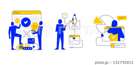 Flat Modern design Illustration of Startup Flat Modern design Illustration of Startup 132750831
