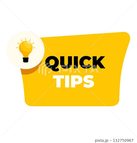 Quick tips advice suggestion solution light bulb icon Quick tips advice suggestion solution light bulb icon 132750967