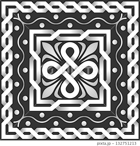 vector white pattern of interlacing lines 132751213