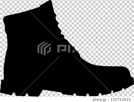 戶外靴輪廓 戶外靴輪廓 132751615