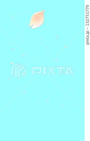 桜吹雪　縦長 132751770