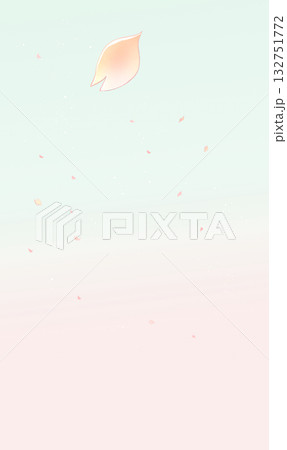 桜吹雪　縦長 132751772