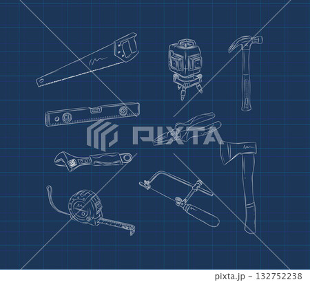 Repair tools set blue 132752238