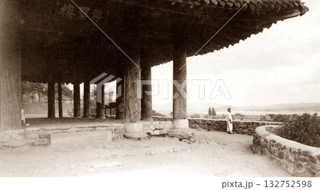 古写真　1931年　日本統治時代の北朝鮮・平壌市内　牡丹峰の浮碧楼からのパノラマ 132752598