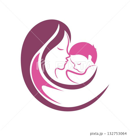 Mother logo icon design 132753064