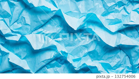 Background made of crumpled and torn blue paper 132754006