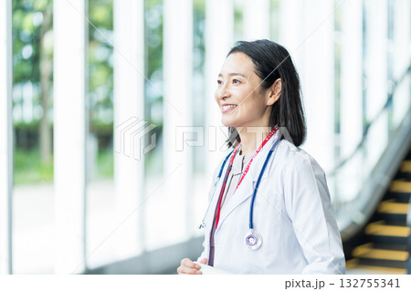 ミドル・シニアの医者の女性。 ミドル・シニアの医者の女性。 132755341