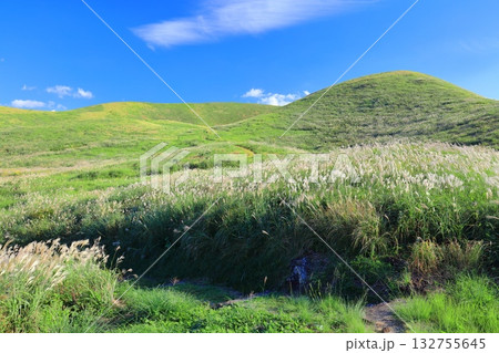 【長崎県】晴天の鬼岳火山（五島列島の福江島） 132755645