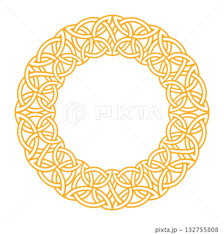 Ornate celtic and nordic knot frame for decoration and design Ornate celtic and nordic knot frame for decoration and design 132755808