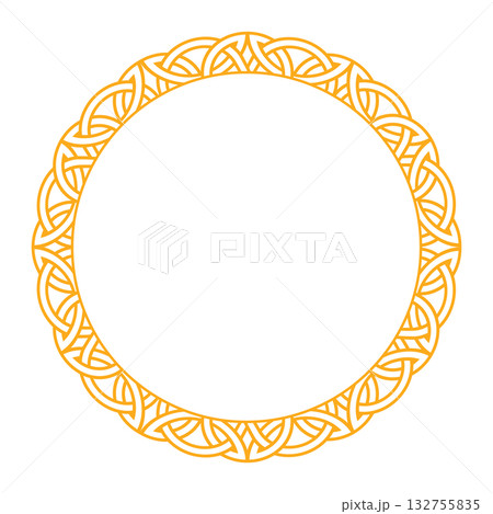 Celtic viking nordic decorative frame design for art projects 132755835