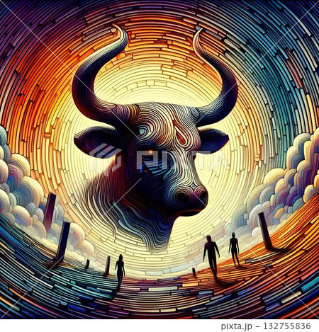 the Taurus sign 132755836