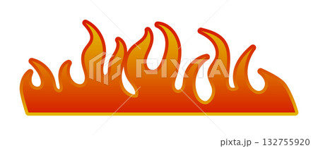Vibrant flame set for design and decoration concepts 132755920