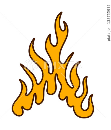 Stylized flame design for decorative and graphic use Stylized flame design for decorative and graphic use 132755953