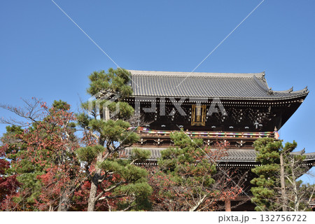 秋の金戒光明寺 三門(京都市左京区) 秋の金戒光明寺 三門(京都市左京区) 132756722