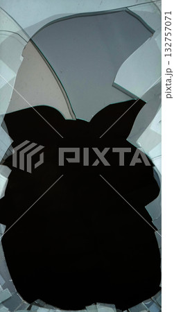 Kyiv, Ukraine, October 13, 2025: Broken window glass of a high-rise building Kyiv, Ukraine, October 13, 2025: Broken window glass of a high-rise building 132757071