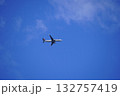 青空を飛ぶ飛行機 132757419