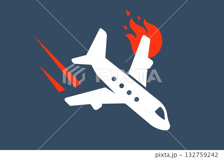 plane crash due to a hot engine. 132759242