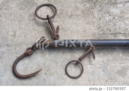 Top view of Daching Pig Weighing Scale. The conventional way to weigh pig 132760387