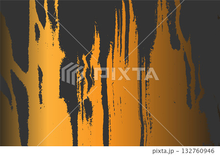 ink brush strokes with rough grunge blots on white 132760946