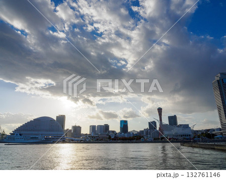 港町神戸の臨海の景観 港町神戸の臨海の景観 132761146