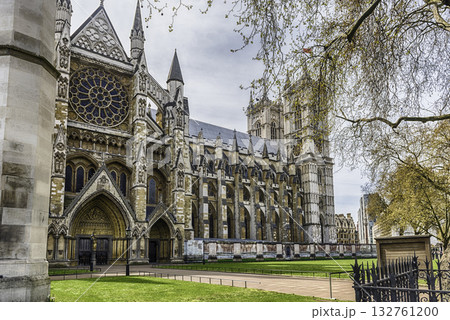 Westminster Abbey, iconic landmark in London, UK Westminster Abbey, iconic landmark in London, UK 132761200