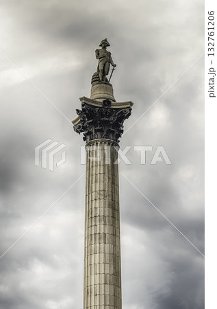 Nelson's Column in Trafalgar Square, London, England, UK Nelson's Column in Trafalgar Square, London, England, UK 132761206