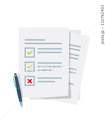 Illustration of a worksheet for a survey or an exam. Stock illustration Illustration of a worksheet for a survey or an exam. Stock illustration 132762401