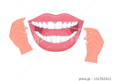 Flossing Teeth and Interdental Cleaning Flossing Teeth and Interdental Cleaning 132762922