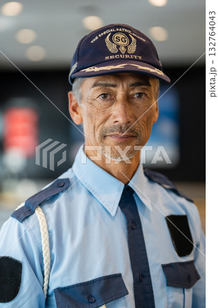 警備員　ガードマン　シニア男性 132764043