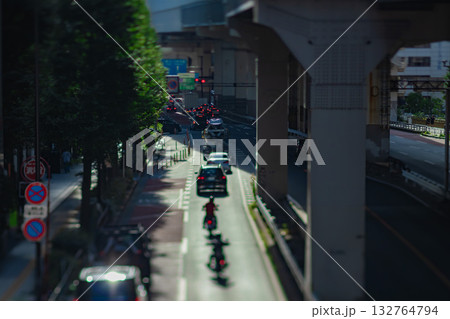 首都高速3号渋谷線・ミニチュア風の幹線道路 132764794