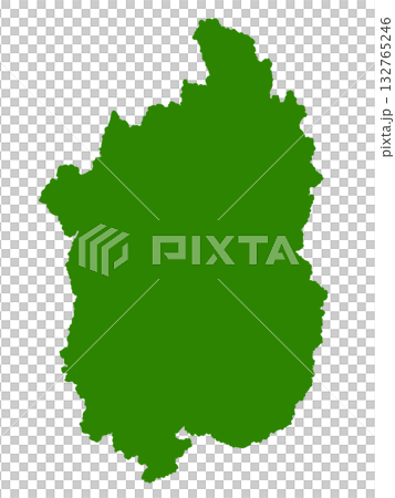 Map of Shiga Prefecture (Green) 132765246