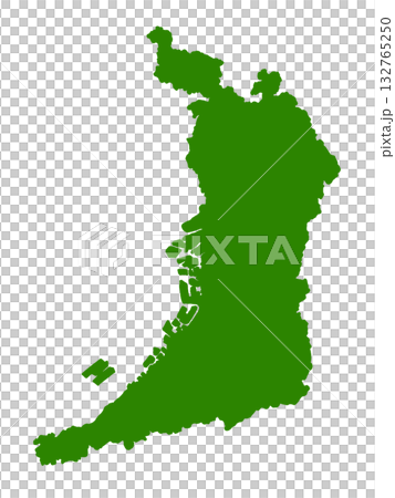Map of Osaka Prefecture (Green) Map of Osaka Prefecture (Green) 132765250