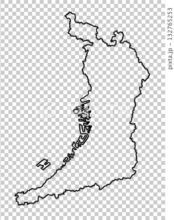 大阪府地圖（空白地圖） 132765253
