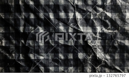 black and white checkered fabric texture useful as a background black and white checkered fabric texture useful as a background 132765797