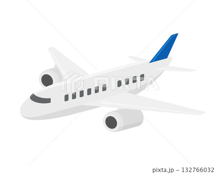 飛行機,フラットイラスト 飛行機,フラットイラスト 132766032