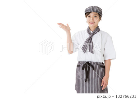 コックコートを着た女性(切り抜き,きりぬき,おすすめ,案内,紹介) コックコートを着た女性(切り抜き,きりぬき,おすすめ,案内,紹介) 132766233