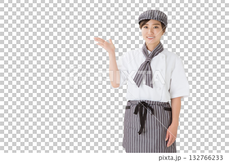 コックコートを着た女性(切り抜き,きりぬき,おすすめ,案内,紹介) コックコートを着た女性(切り抜き,きりぬき,おすすめ,案内,紹介) 132766233