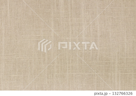 Brown linen fabric cloth texture background, seamless pattern of natural textile. 132766326