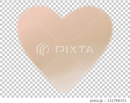 Watercolor heart mark, pale pink beige gradation color Watercolor heart mark, pale pink beige gradation color 132766331