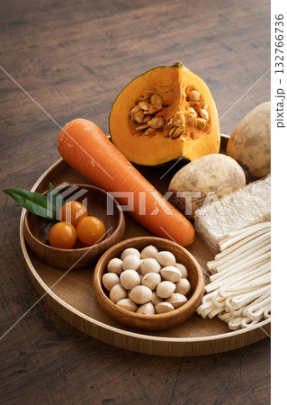 冬至の七種　冬至の食べ物 132766736