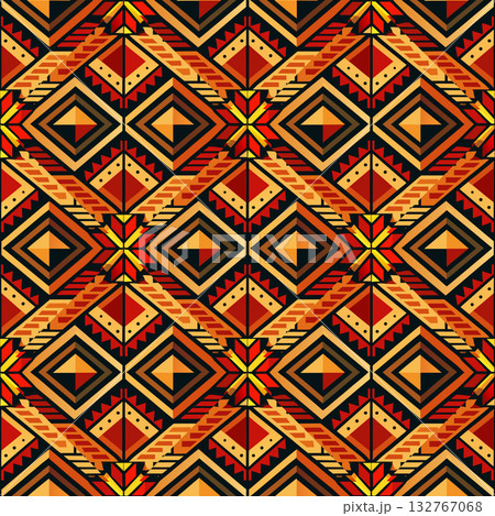 seamless vector pattern in the style of art deco, vintage, retro, vintage, wallpaper, design, textile, wrapping paper, packaging, background 132767068