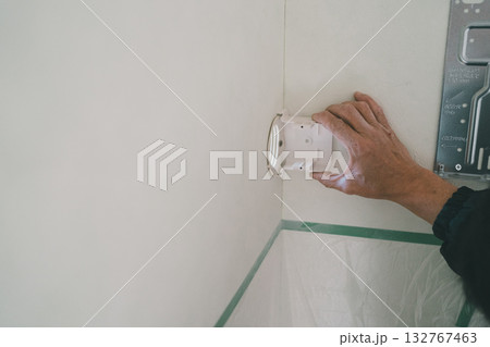 installation of an air conditioner installation of an air conditioner 132767463