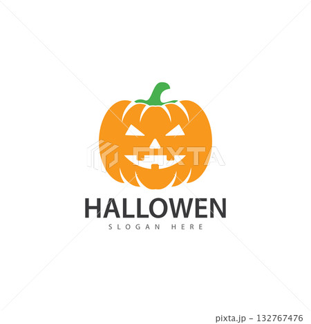 hallowen pumpkin logo icon vector 132767476