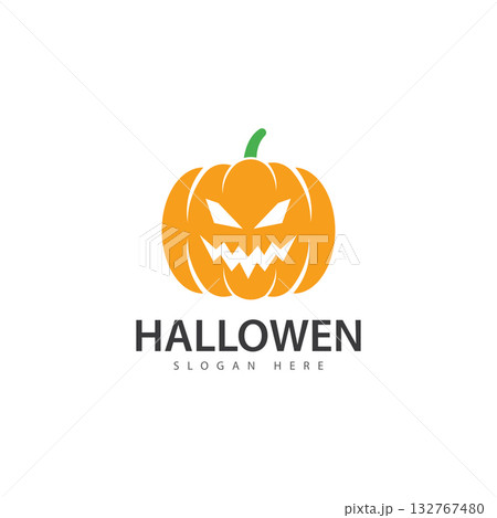 hallowen pumpkin logo icon vector 132767480