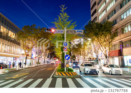名古屋市・中区　栄　広小路通　広小路伊勢町交差点　イルミネーション　マルエイガレリア 132767788