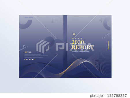 Year-end New Year's brochure cover Year-end New Year's brochure cover 132768227